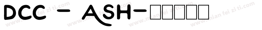 DCC - Ash字体转换